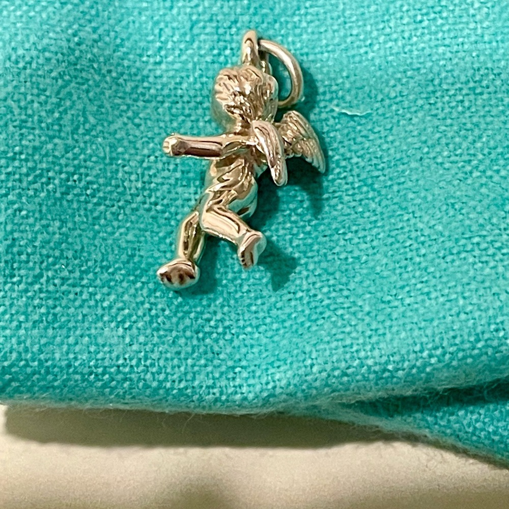 Tiffany & Co. Cherub Angel Charm Sterling Silver Retired RARE 😇
